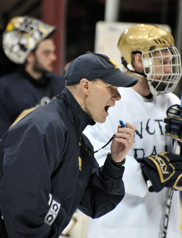 Notre Dame Hockey To Host “Skate With The Irish” Kids Hockey Clinic At Memorial Coliseum In Ft. Wayne On Nov. 21 Notre Dame associate head coach Paul Pooley and the Notre Dame hockey team will have a Kids Clinic at the Memorial Coliseum in Ft. Wayne on Saturday, Nov. 21 at 12 noon.