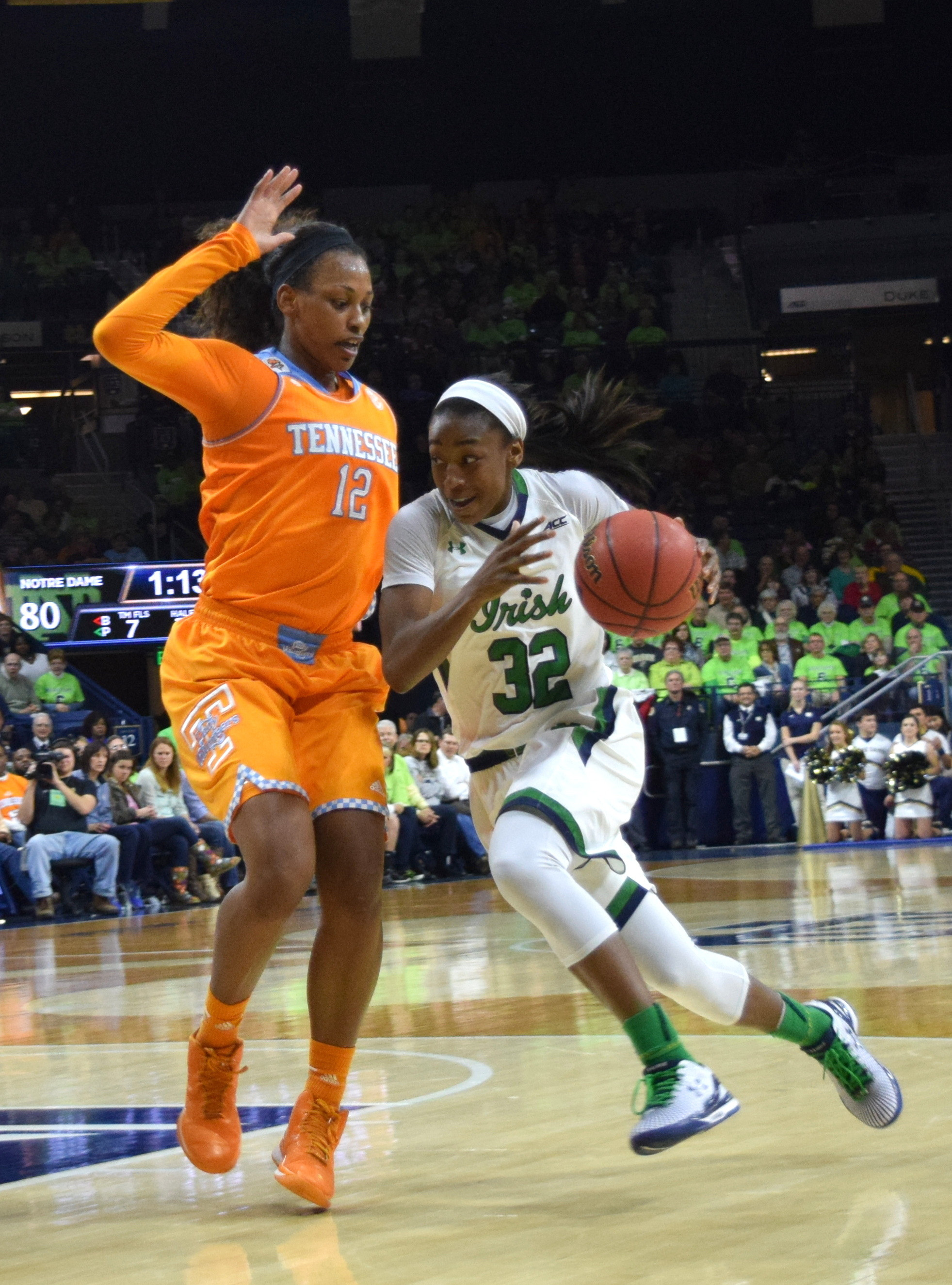 Two Notre Dame Women’s Basketball Players Earn All-ACC Honors Junior guard Jewell Loyd (pictured) and freshman forward Brianna Turner earned first-team All-ACC honors on Tuesday, with Turner also copping All-ACC Freshman Team accolades, according to the ACC's Blue Ribbon Panel.