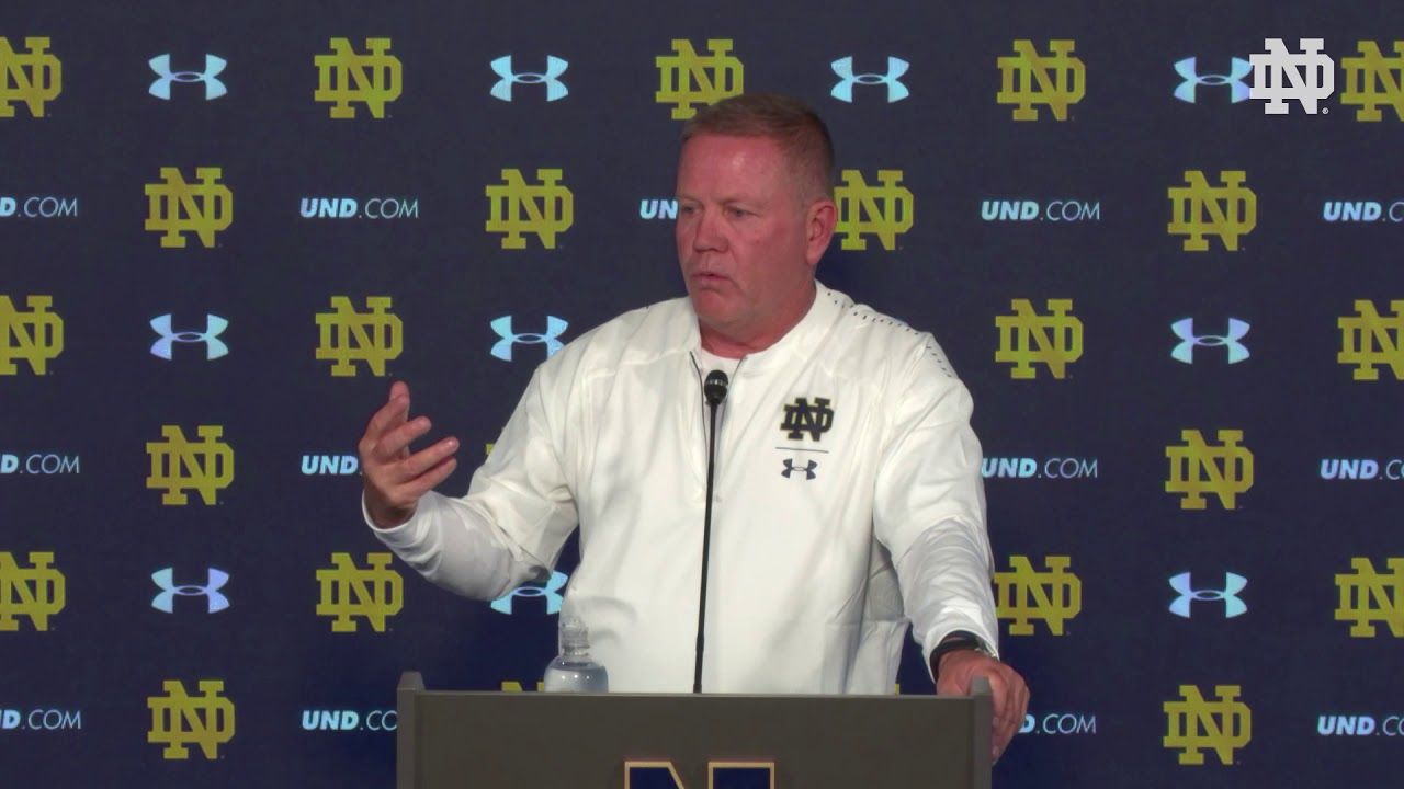 @NDFootball | Brian Kelly Post Game Press Conference vs Ball State (2018)