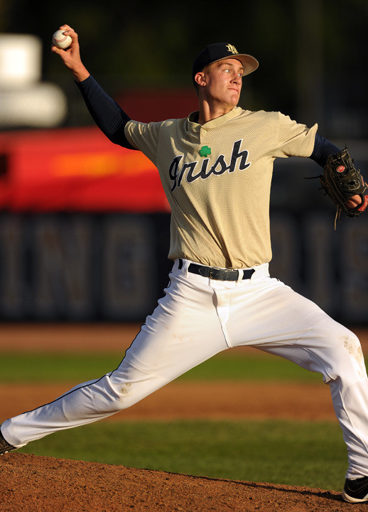 Irish Blank Ontario Blue Jays, 6-0 Freshman RHP Donnie Hissa.
