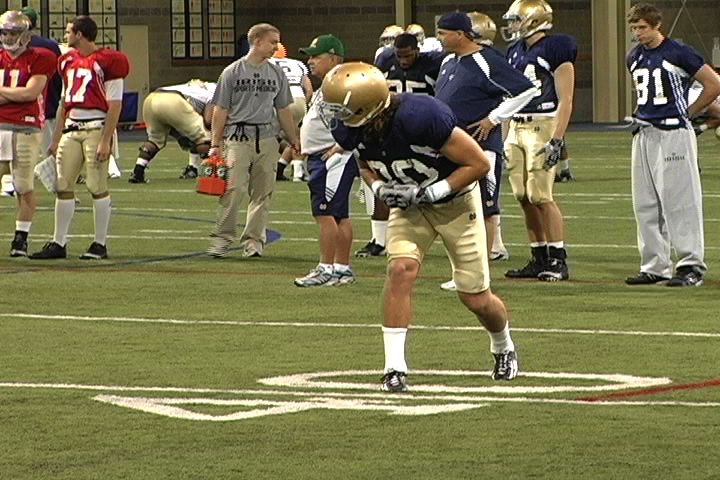 Sophomore Tyler Eifert is penciled in as the starter out of a talented group of tight ends for the Irish.