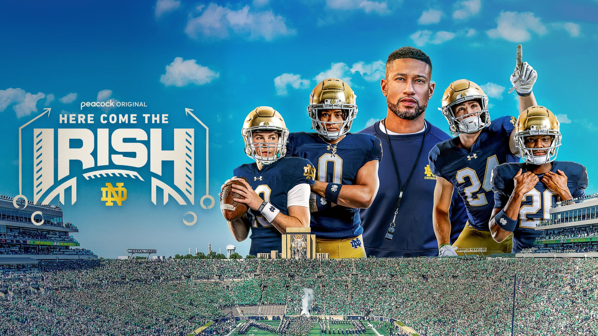 Peacock Kicks Off College Football Season with the Trailer Release for Original Sports Docuseries “Here Come The Irish” Peacock Kicks Off College Football Season with the Trailer Release for Original Sports Docuseries “Here Come The Irish”