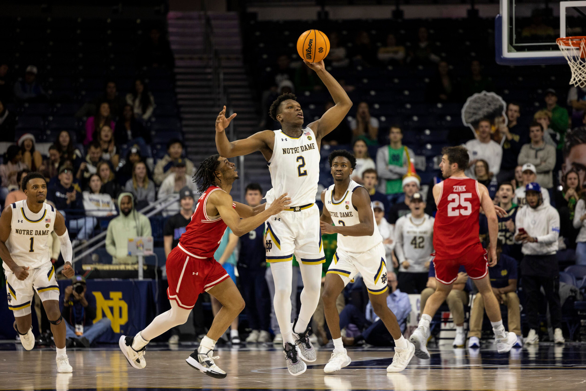 Irish Defense Delivers Late in 81-75 Win over Boston U Irish Defense Delivers Late in 81-75 Win over Boston U