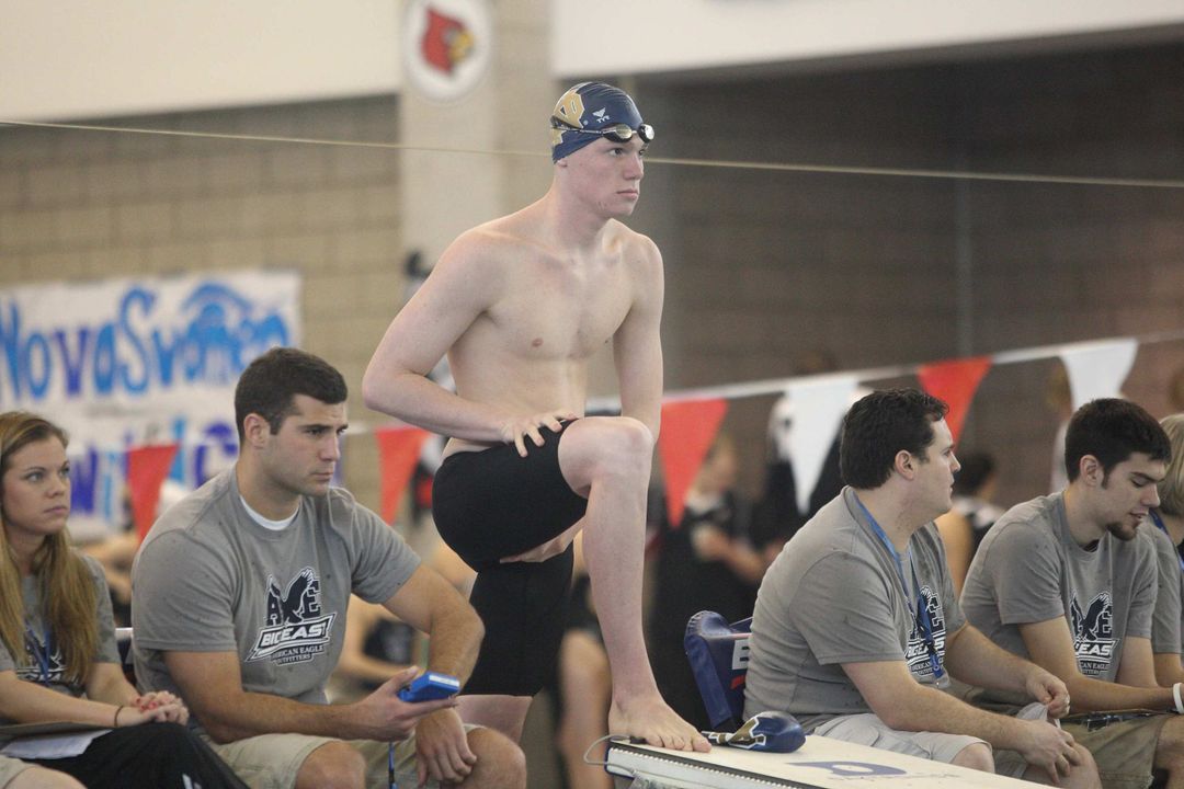 Junior Frank Dyer (50 free) was one of two Notre Dame event winners at the Northwestern Invitational Friday