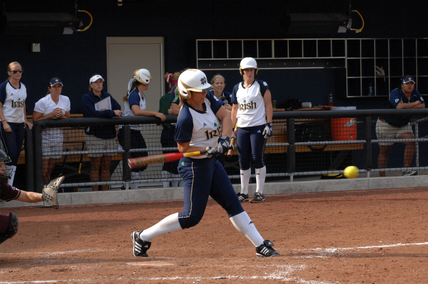 Irish Find Offense, Advance To Final Day Of NCAA Regional Action Brianna Jorgensborg had a triple and one double with two RBI for Notre Dame against Miami (Ohio).