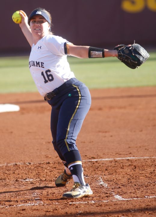 Freshman pitcher Caitlyn Brooks is off to a fast start with Notre Dame softball during her first season on campus