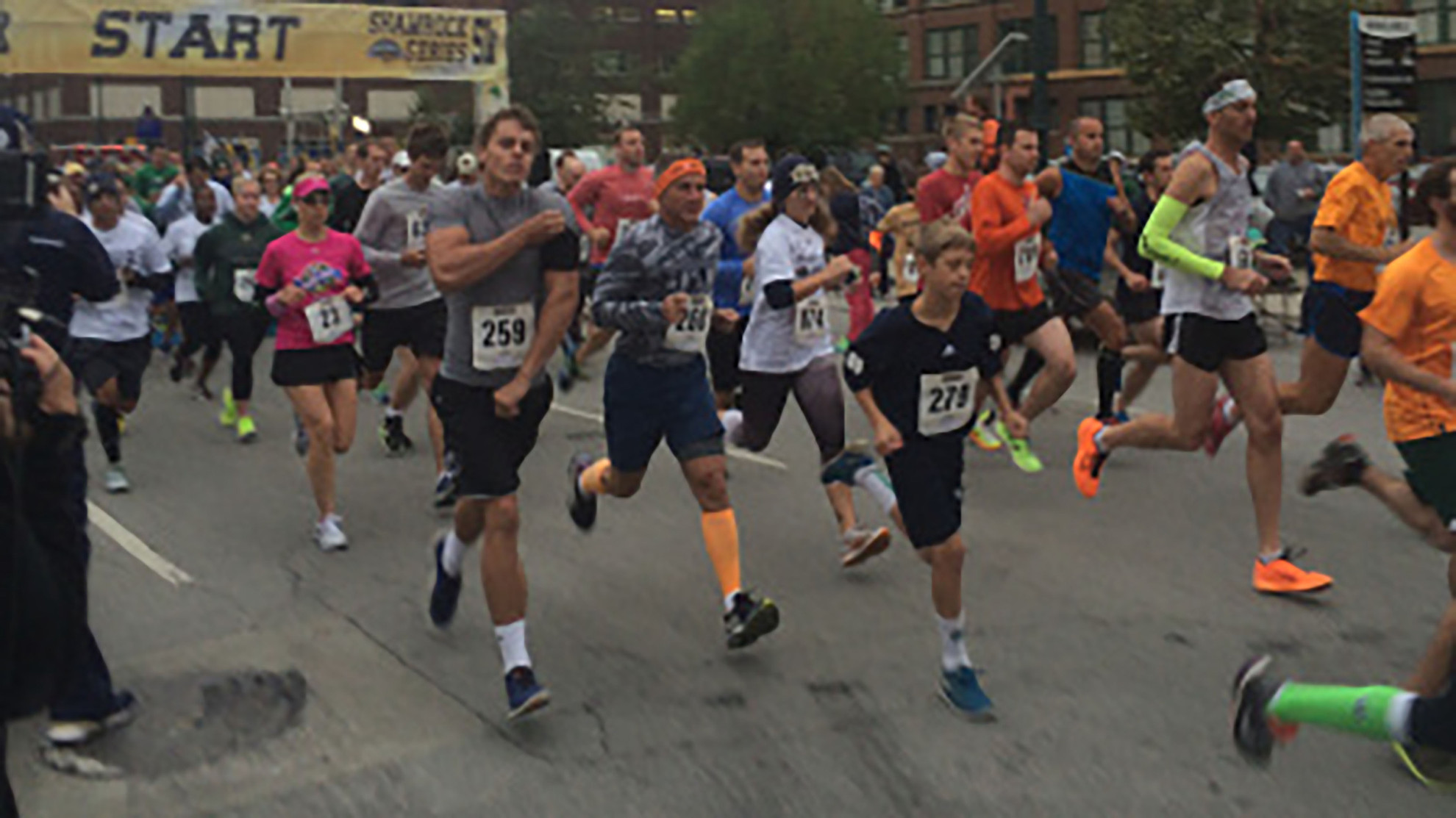 IRISH EXTRA: Shamrock Series More Than A Game One of the highlights of this year's Shamrock Series festivities in Indianapolis was the first Shamrock Series 5K run. <i>(photo by fox59.com)</i>