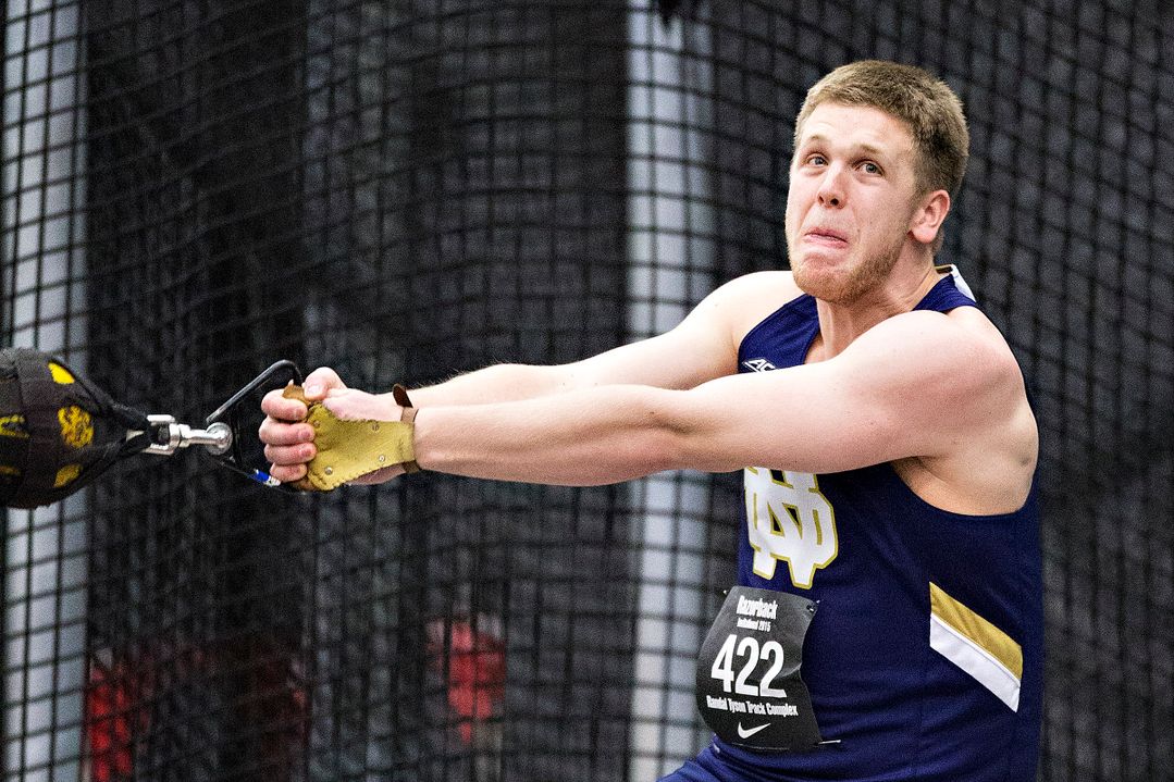 Anthony Shivers placed second in the final standings of the men's hammer throw (58.37m) on Friday at the ASU Sun Angel Track Classic