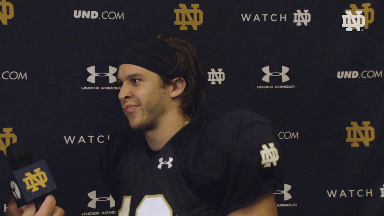 @NDFootball | Chris Finke Post Practice Interview Pittsburgh Week (2018)