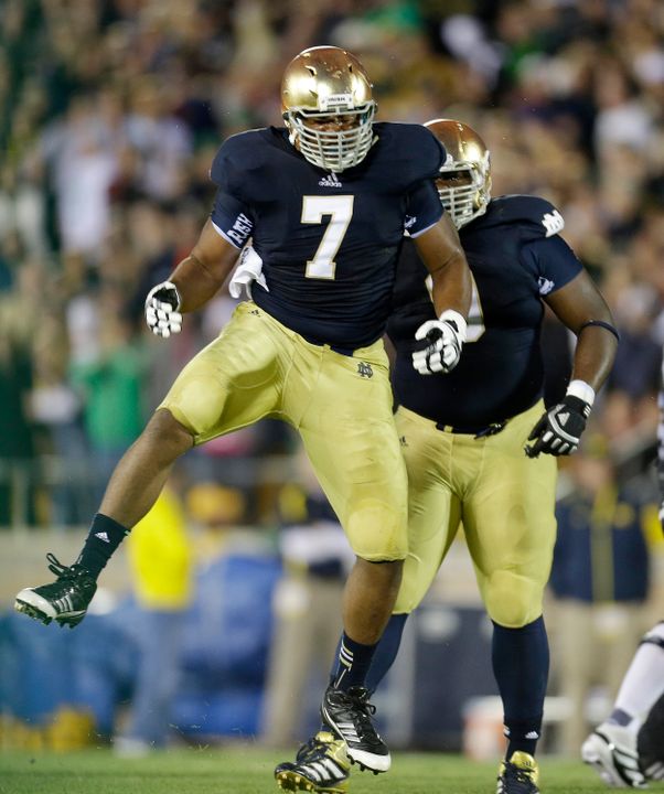 Stephon Tuitt and the Notre Dame defense will be in action at the 2013 Notre Dame Blue-Gold Game