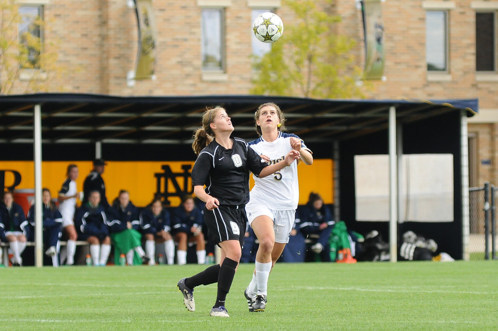 Notre Dame Women's Soccer vs Oakland on 09-23-2012