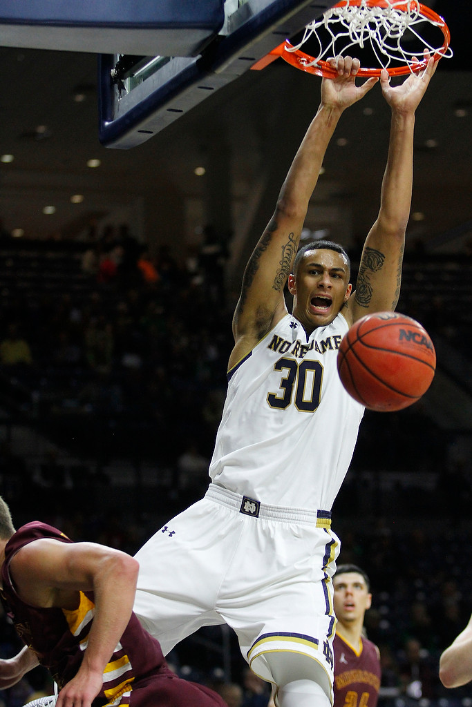 Irish Cruise Past Coppin State, 104-67 Zach Auguste tallied a career-high 21 points. He has established a career-high point total in all three games this season.