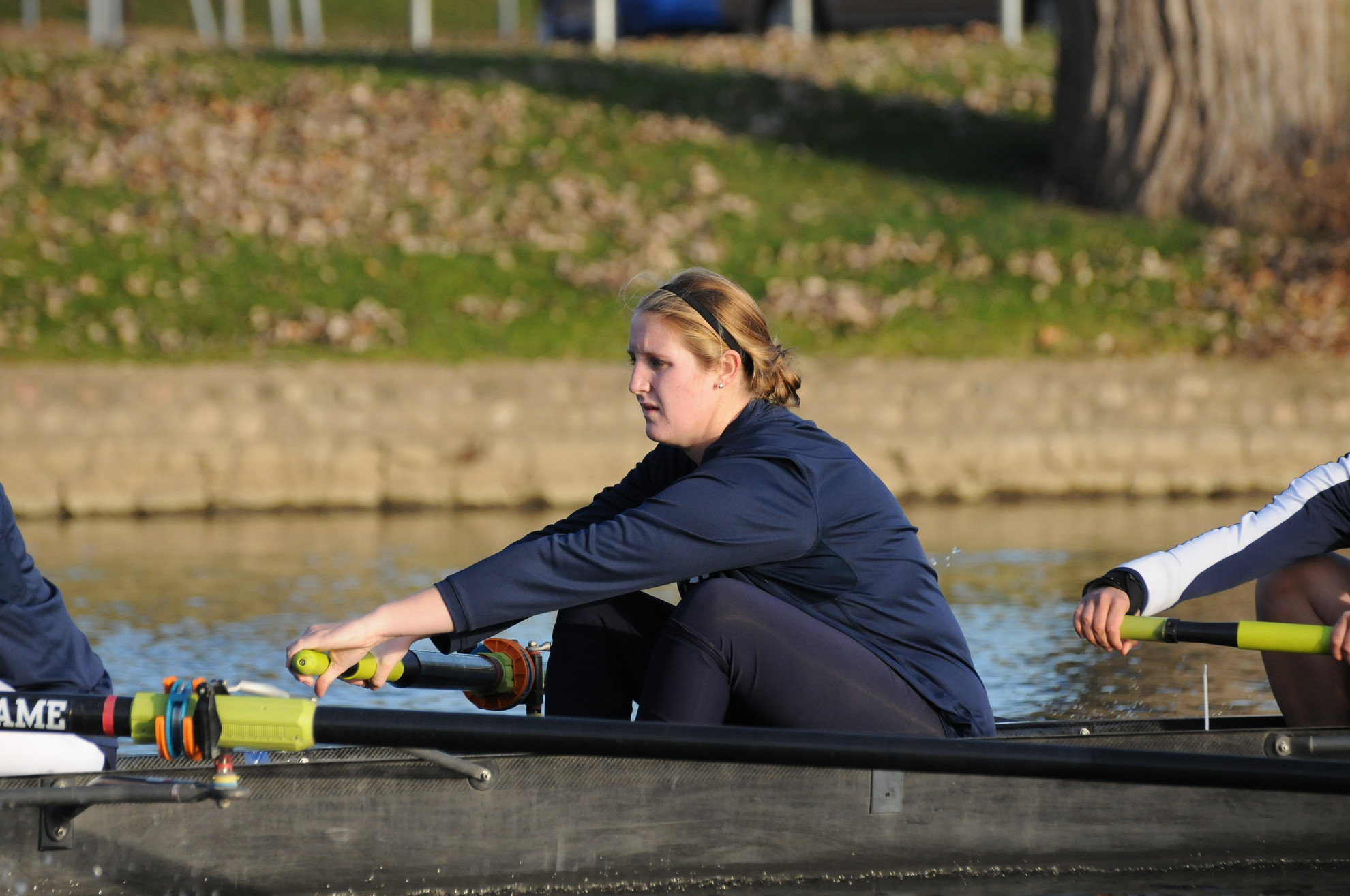 Irish Win Three Races Against Indiana, Purdue And Eastern Michigan Kathryn Monahan and the second varsity four