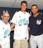 Six-foot-eight pitcher Evan Danieli - shown during a 2006 Aflac All-America ceremony, with Yogi Berra and Alex Rodriguez - headlines the Notre Dame baseball team's highly-rated recruiting class.