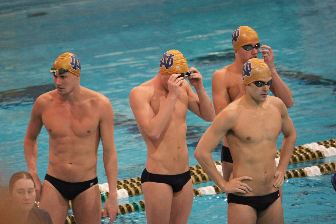 Notre Dame dropped a spirited dual meet with Iowa at the Shamrock Invitational.