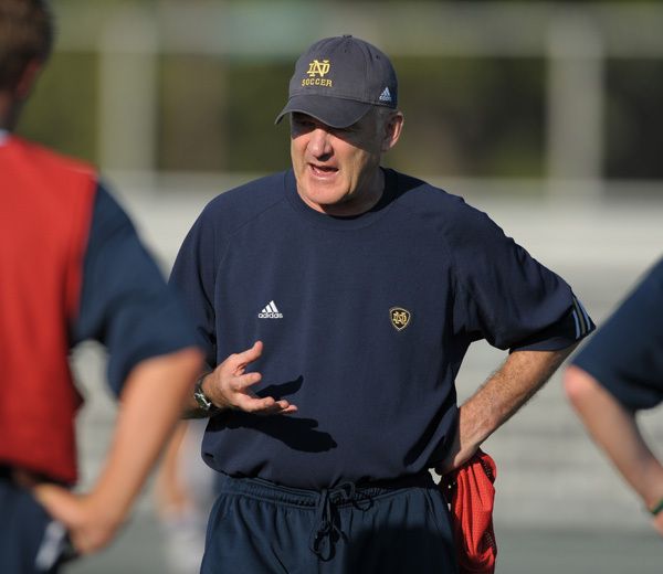 Head coach Bobby Clark has a 100-39-21 record during his Notre Dame tenure.
