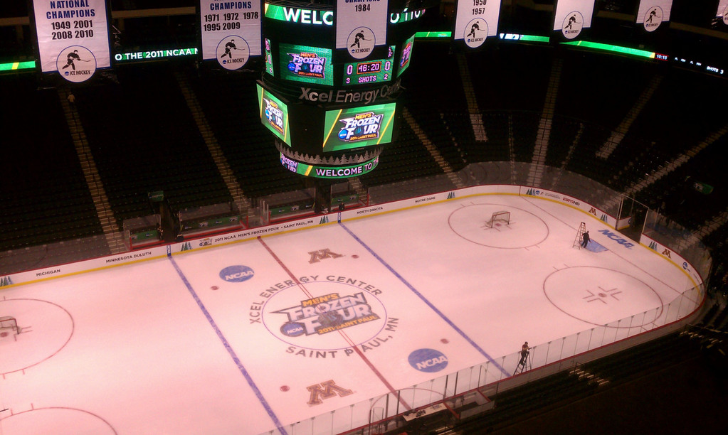 NCAA Frozen Four Semifinals - vs. Minnesota Duluth (AP)