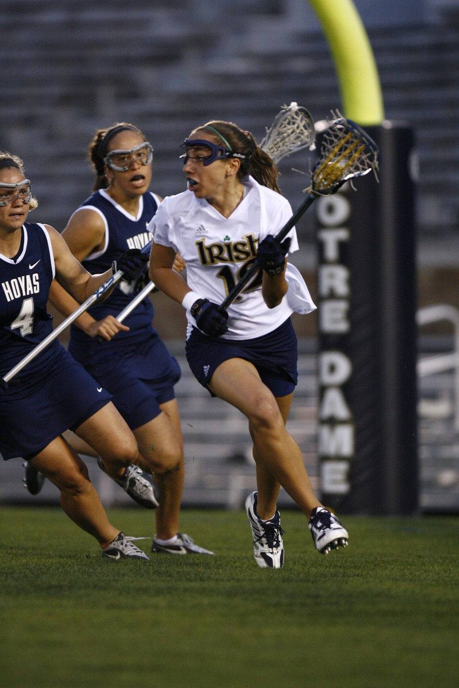 Irish Eyes Are Smiling After Opening BIG East Schedule With An 18-9 Win Over Rutgers All-American candidate Gina Scioscia leads the Irish in scoring with 38 goals and 21 assists for 59 points. Scioscia and her teammates face Northwestern in the first round of the NCAA Tournament on Sat., May 15