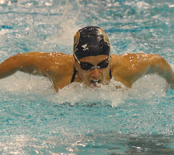 Irish Swimming Finds Success During Winter Training Zeina Shanata swam a season best in the 1,000 free against LSU.