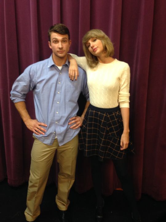 Senior Phil Mosey hanging out with Taylor Swift after the final showing of