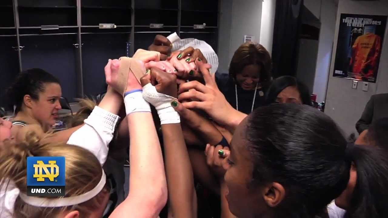 Notre Dame Women's Basketball - Victory Over Connecticut - 2012 Final Four