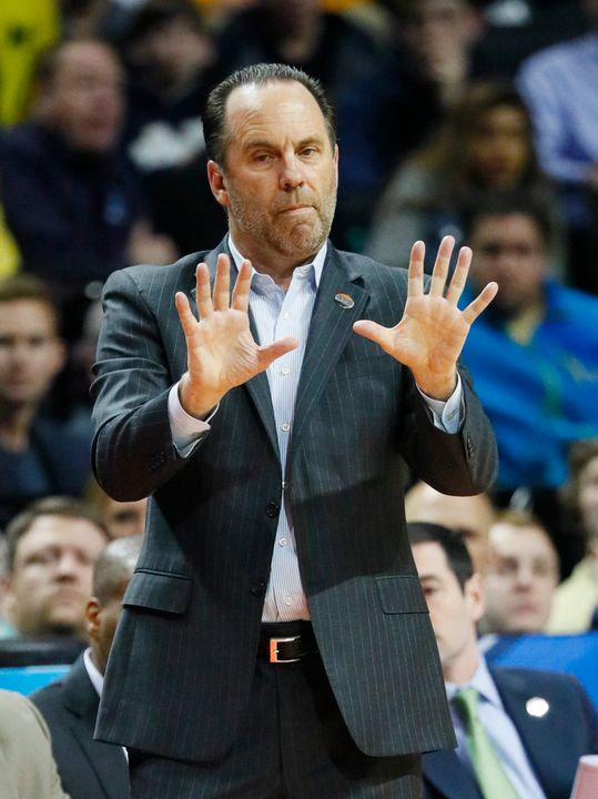 Mike Brey scored a career-high 22 points against SFA during his playing days at Northwestern State.