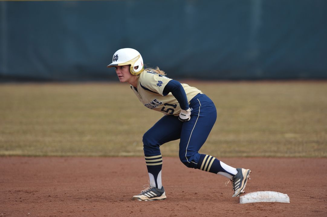 Cassidy Whidden drove in two runs on a double to clinch Notre Dame's 9-1 win over DePaul Friday