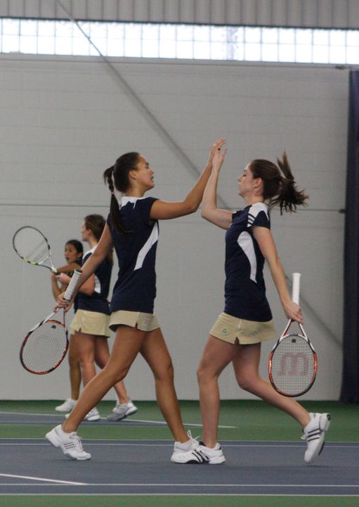 Juniors Kristy Frilling and Shannon Mathews both received boosts in the ITA singles rankings, while also entering at 57th in the doubles rankings.