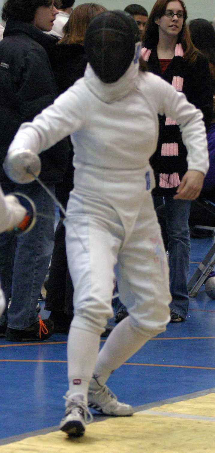 Irish Women’s Fencers Keep Rolling With 16-11 Win Over Top-Ranked Ohio State; Men Fall To OSU (11-16) Sophomore epeeist Amy Orlando's sweep of Ohio State helped the Irish women knock off the top-ranked Buckeyes (photos by Pete LaFleur).