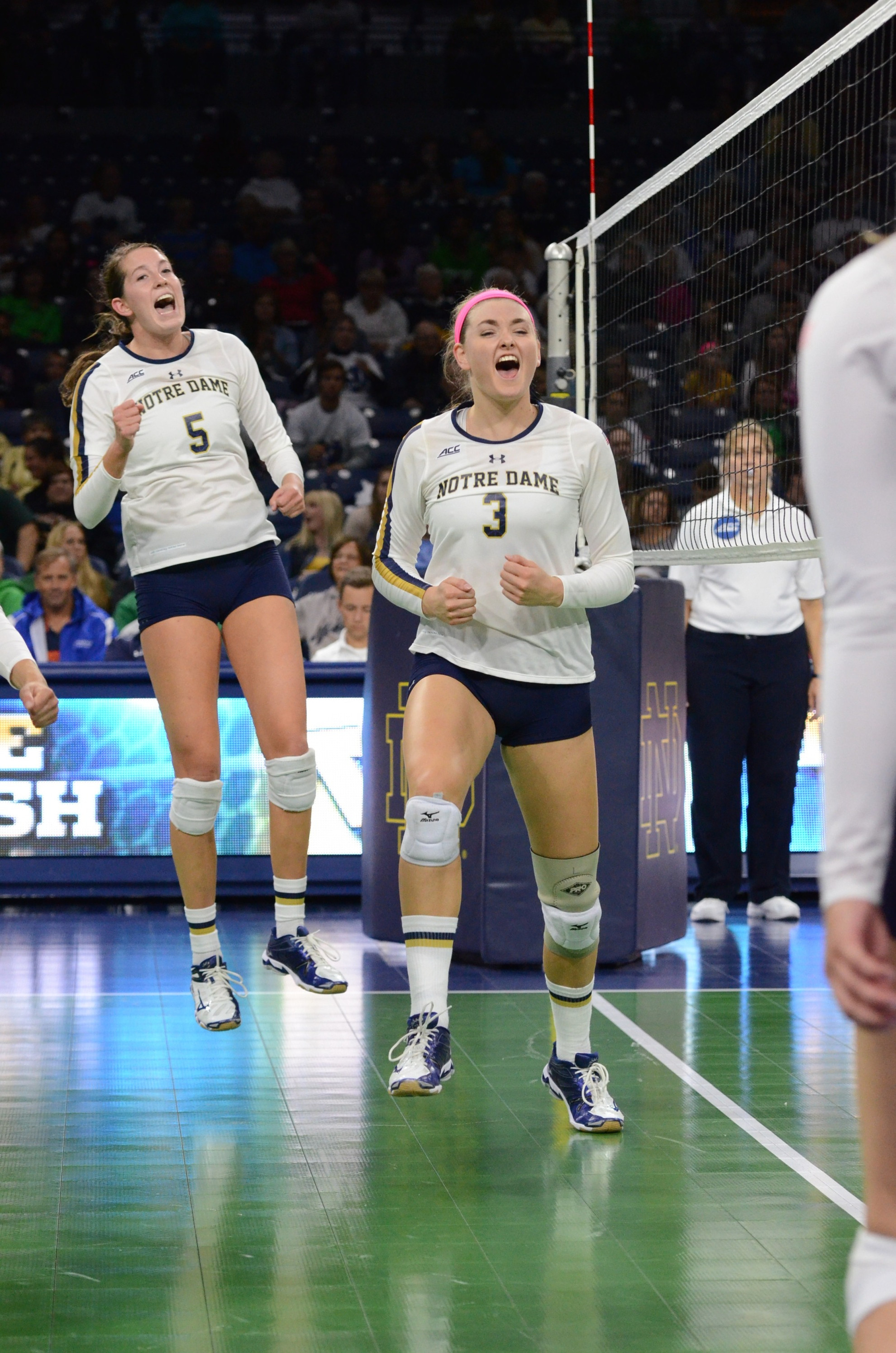Louisville Tops Notre Dame, 3-0, Sunday Afternoon Freshman Sam Fry had nine kills and hit .438 in a losing effort.