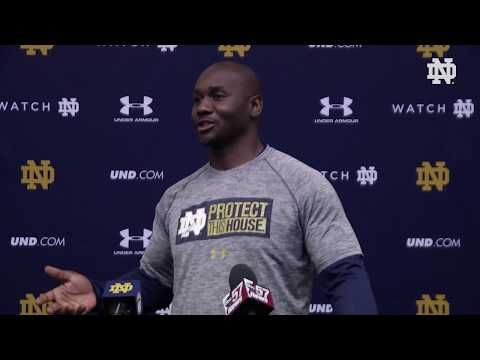 @NDFootball Autry Denson Press Conference (03.27.18)