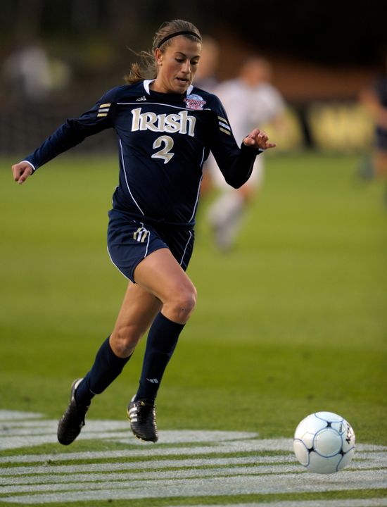 Freshman midfielder Mandy Laddish has scored goals in two of Notre Dame's first three matches this spring.