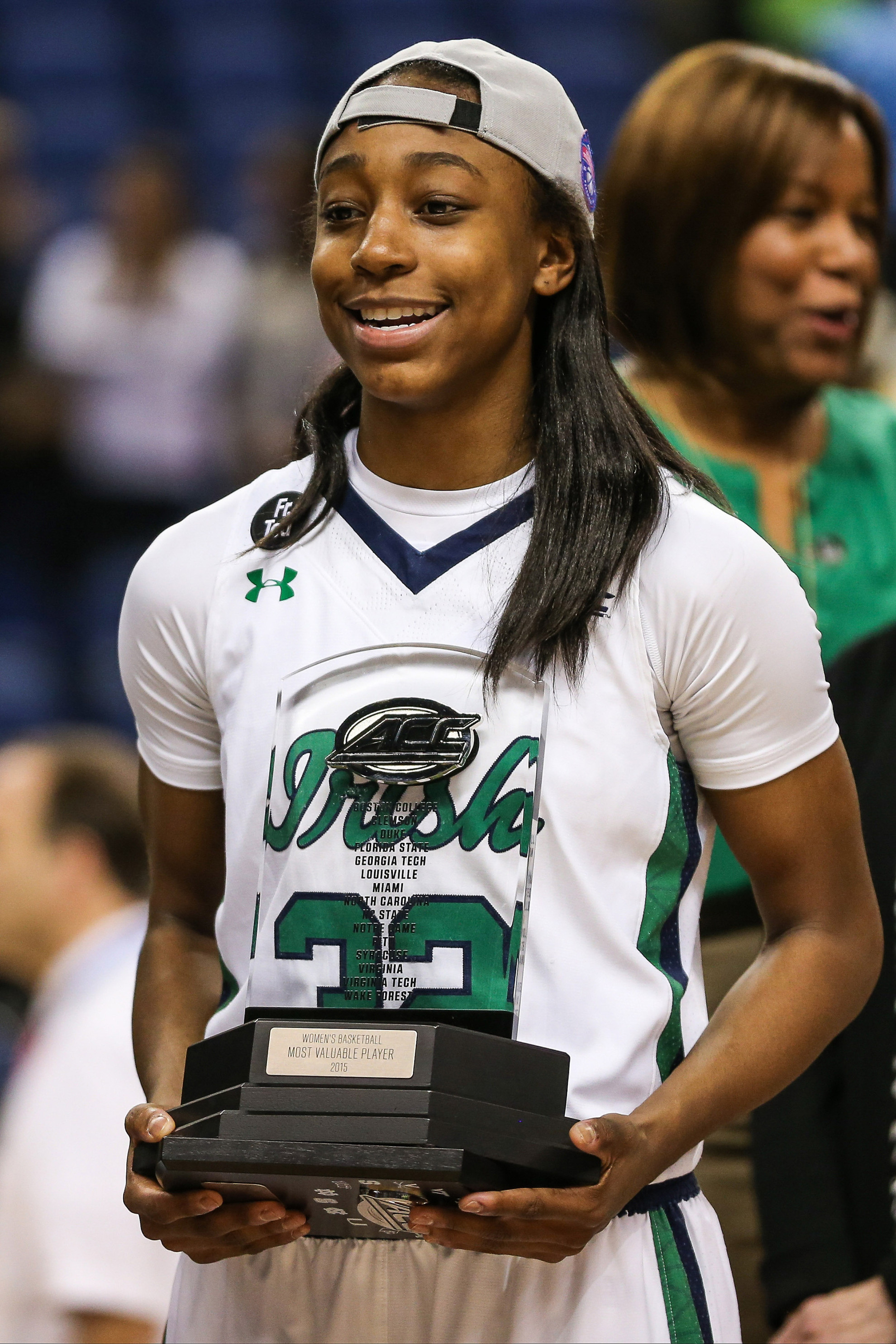 #2 Irish Repeat as ACC Champs, Down #7/6 Florida State, 71-58 Jewell Loyd was named the ACC Championship MVP for the second consecutive season after scoring 18 points and adding seven rebounds in Sunday's 71-58 win over #7/6 Florida State in the ACC title game in Greensboro, North Carolina.