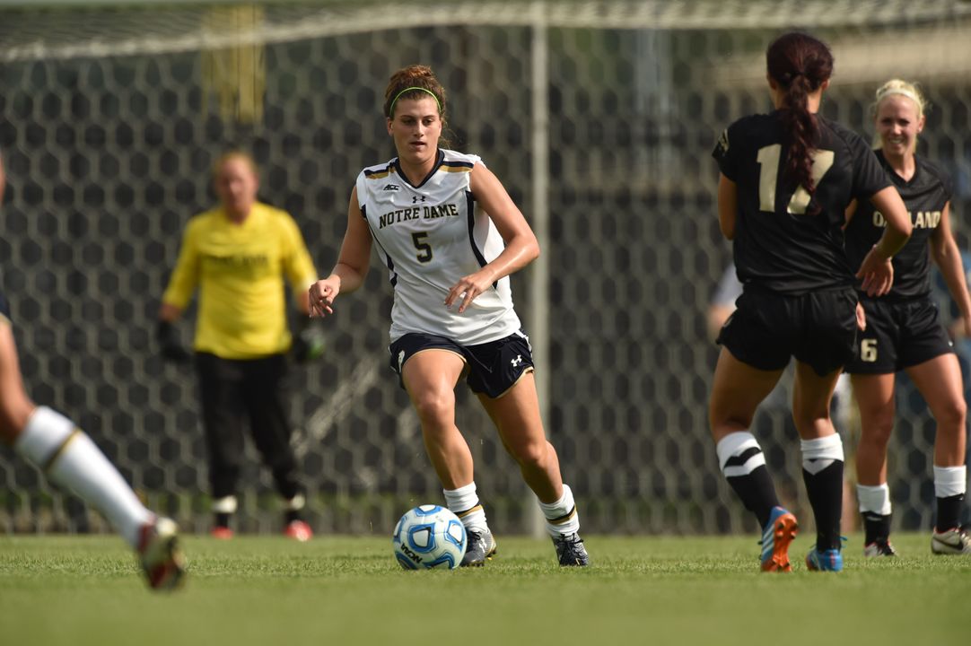 Junior captain Cari Roccaro was one of two Notre Dame players named to the NSCAA Scholar All-America third team on Wednesday