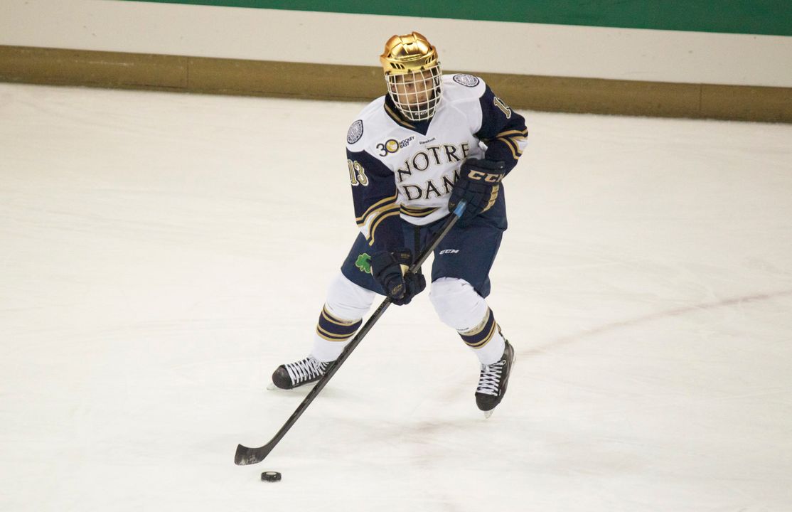 Freshman center Vince Hinostroza was named the Hockey East/Pro Ambitions rookie of the week for his play versus Minnesota.