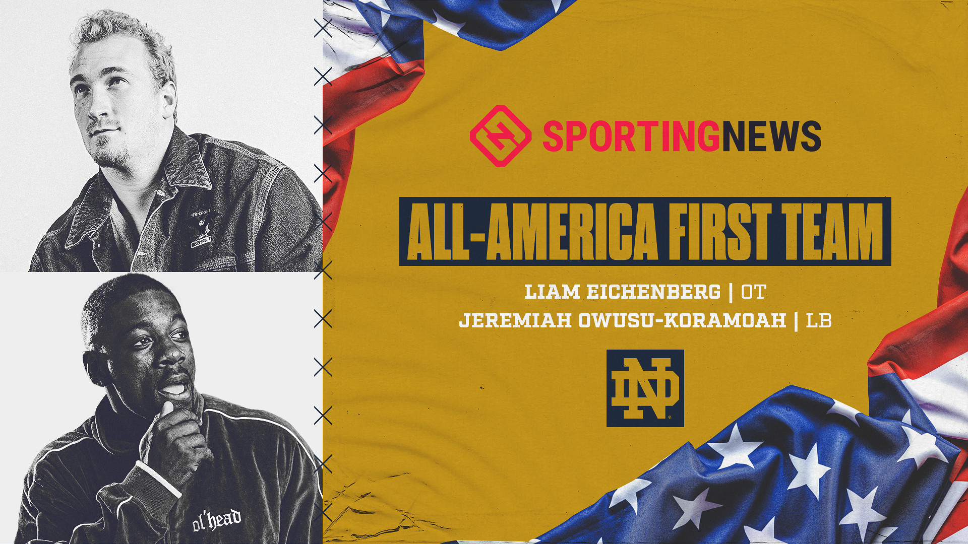 Four Irish Player Earn Sporting News All-America Honors Four Irish Player Earn Sporting News All-America Honors