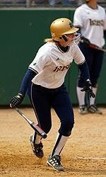 Softball Defeats Oakland In Five Innings 8-0 Liz Hartmann drove in the go-ahead run in the top of the seventh, a lead the Irish could not hold in a 2-1 loss to Seton Hall on Friday, May 13.