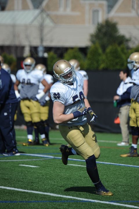 Prior to his leg injury in 2013, Jarrett Grace had played in each of Notre Dame's first six games and made starts in three of those contests.
