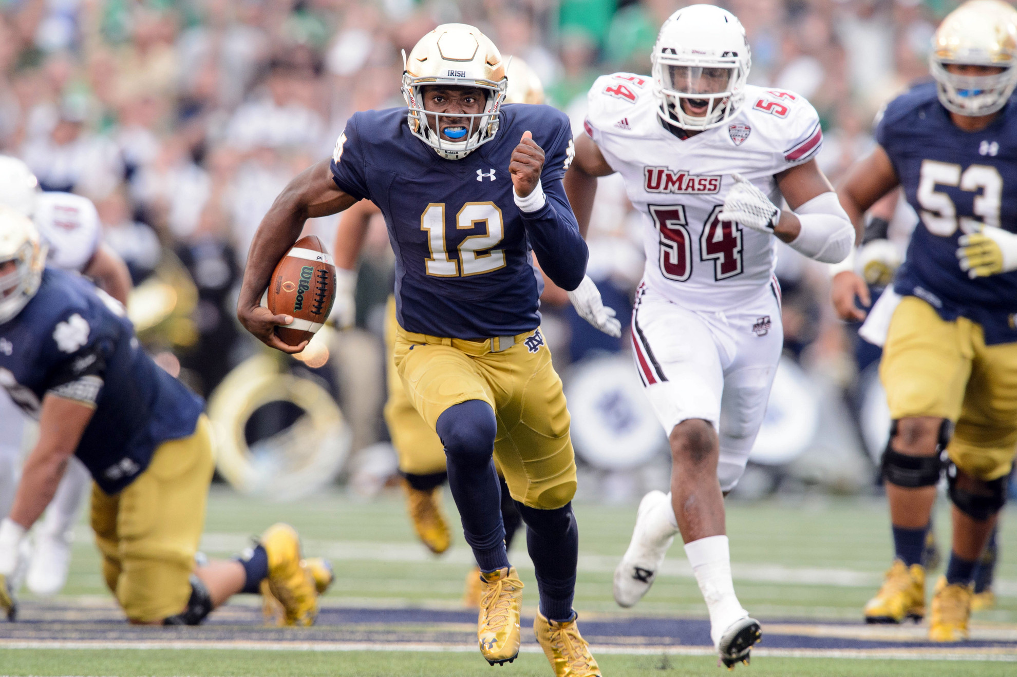 Irish Extra: Freshmen Steal The ‘Late Show’ Freshman QB Brandon Wimbush