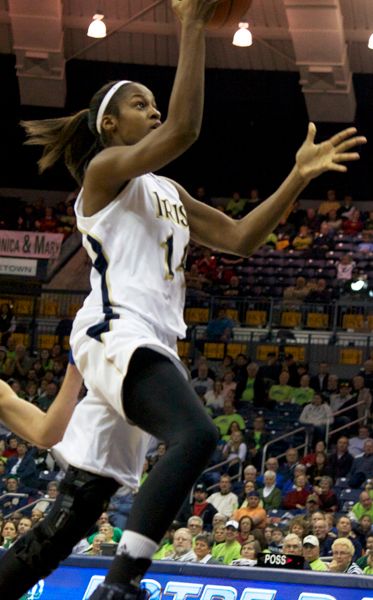 Devereaux Peters led the Irish with 14 points on Wednesday night.