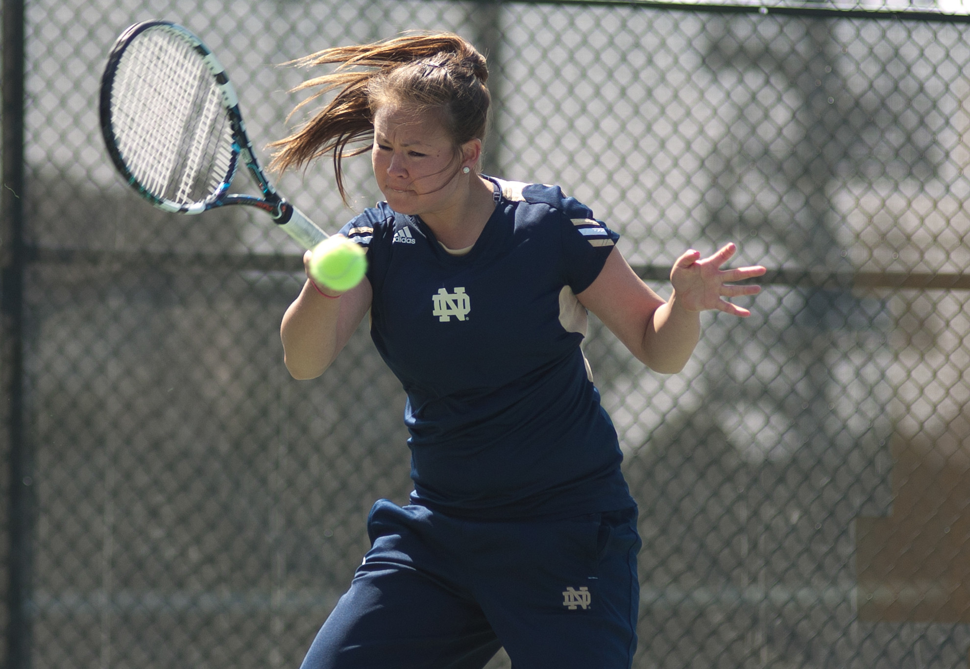No. 25 Irish Close Regular Season With Win At USF Senior Chrissie McGaffigan won her final regular season match Sunday at USF