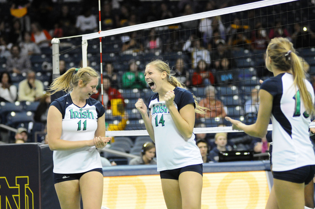 Notre Dame Volleyball vs UCONN on 10-06-2012