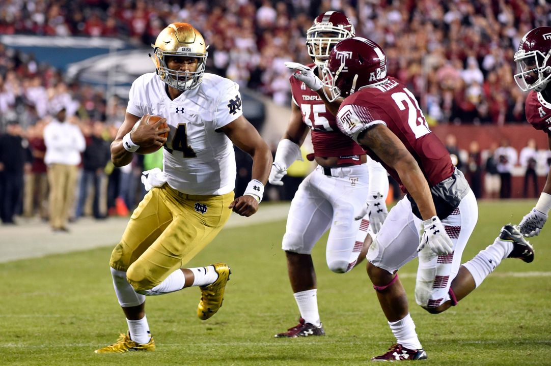 DeShone Kizer was named the AutoZone National Offensive Player of the Week on Tuesday