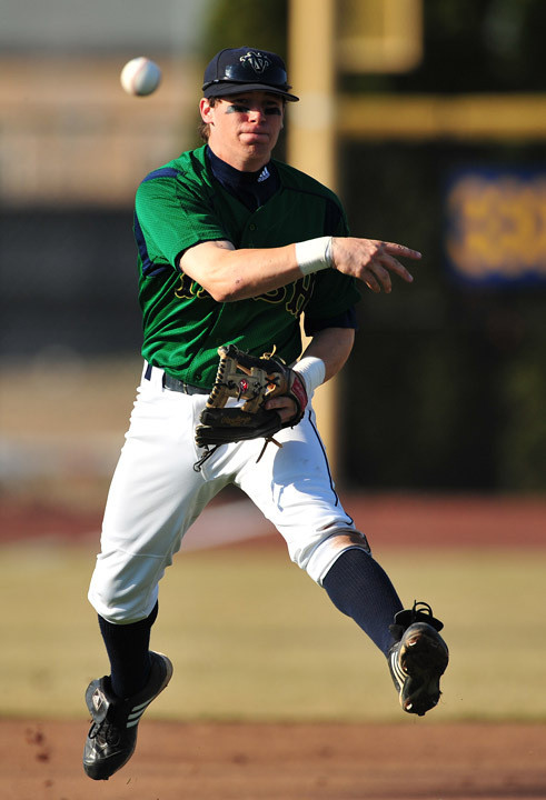 Irish Baseball Soars Past Central Michigan, 14-8 Sophomore Greg Sherry.