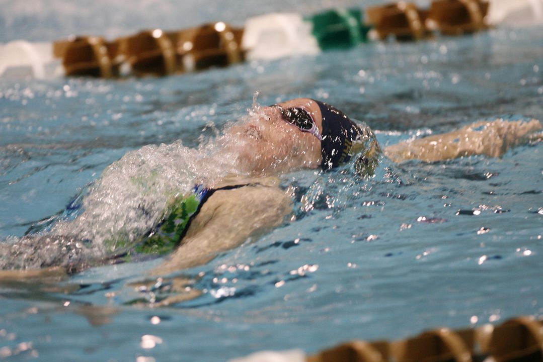 Freshman swimmer Emily Barton