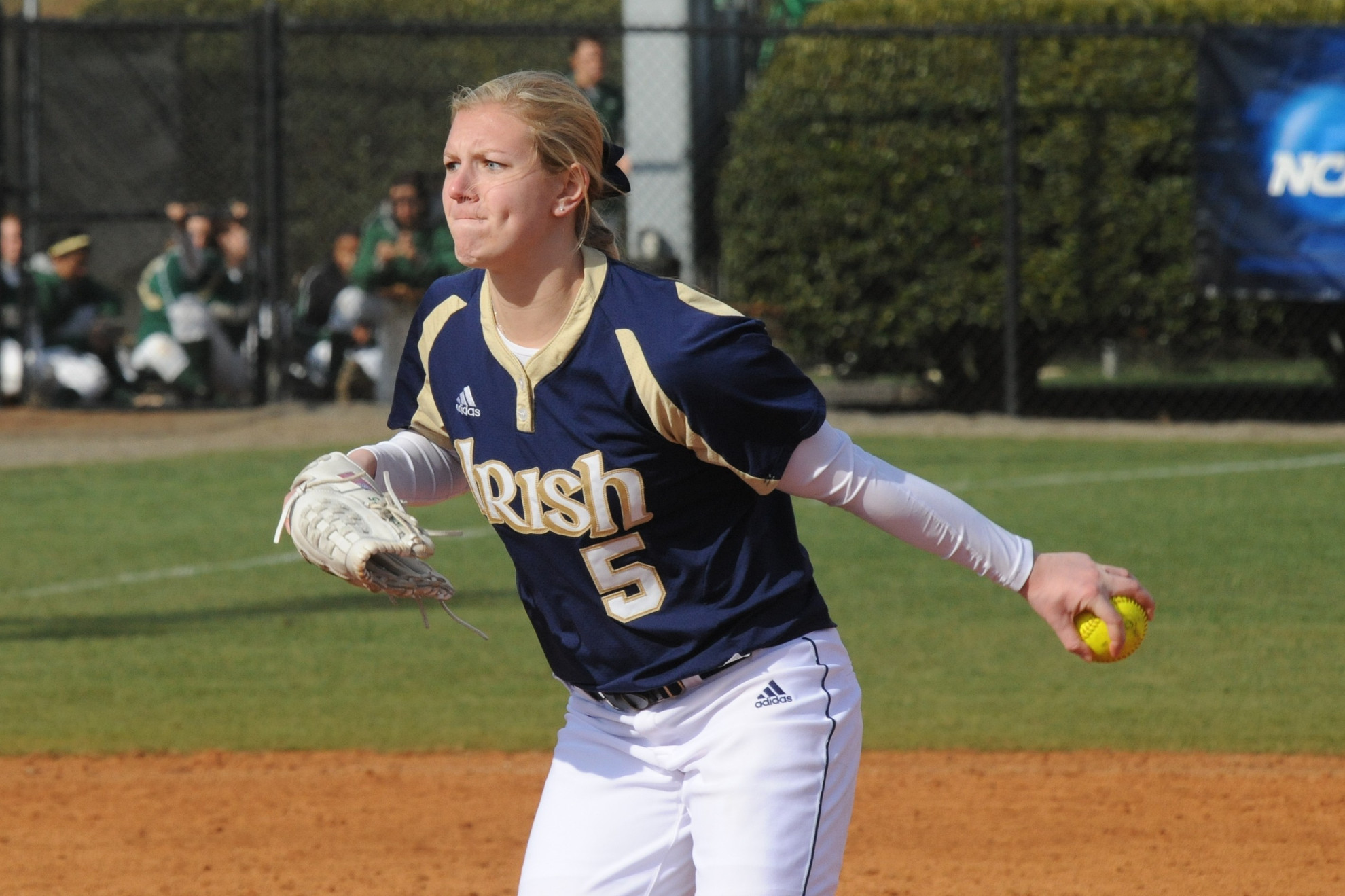 Irish Complete Four-Game Sweep At Pirate Invitational Allie Rhodes tossed five scoreless innings to earn her first career win Sunday against East Carolina