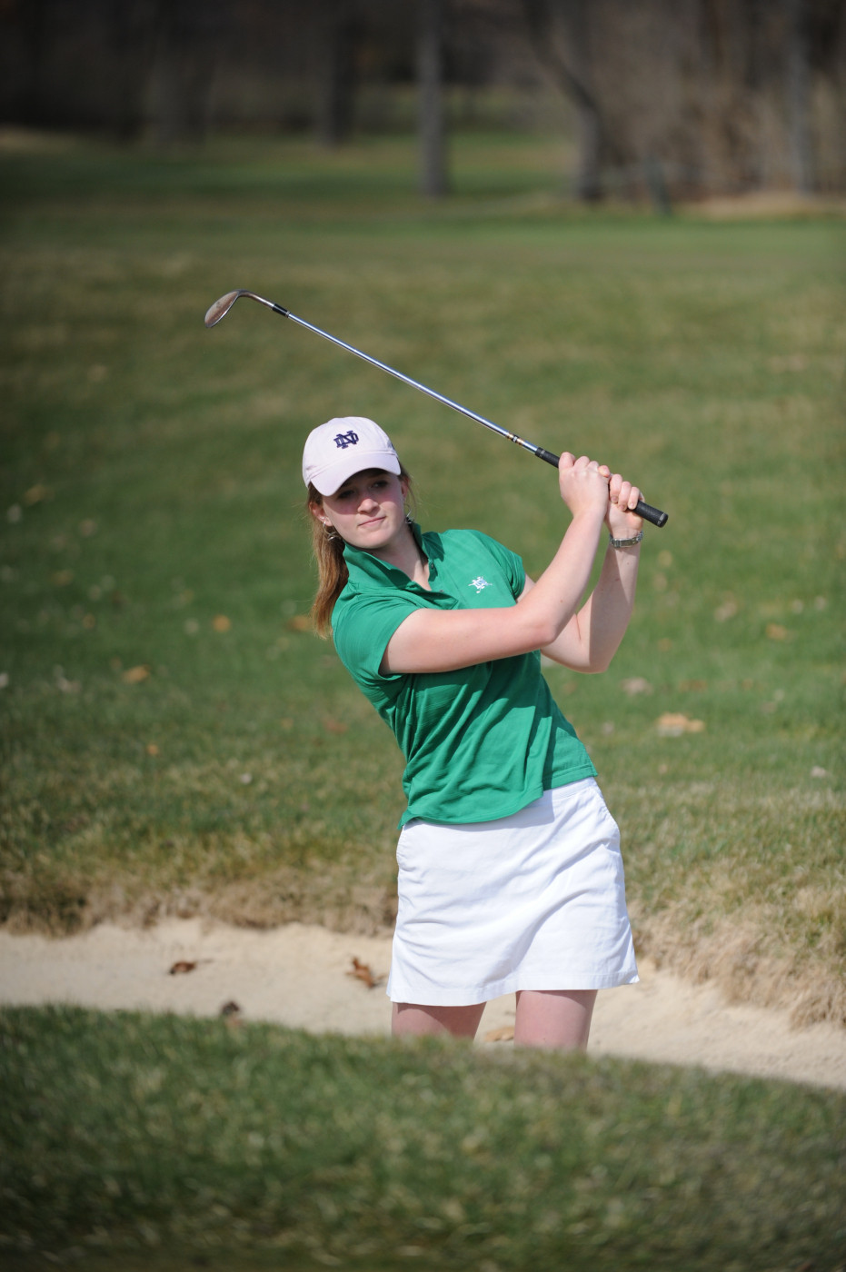 Irish In 11th After Two Rounds At The Central District Invitational Becca Huffer is tied for 14th with one round to play at the 2010 Central District Invitational.