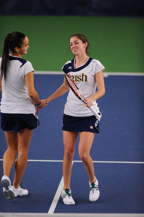 Shannon Mathews and Kristy Frilling enter the NCAA Doubles Championship draw as the No. 5-8 seed.