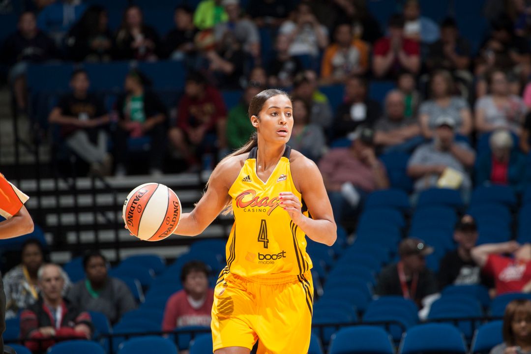 Former Notre Dame All-America guard Skylar Diggins, a first-team all-WNBA selection and 2014 WNBA All-Star, begins her third pro season at 8 p.m. (ET) Friday when the Tulsa Shock visit fellow Fighting Irish All-American Devereaux Peters at the Minnesota Lynx.