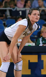 Notre Dame Volleyball Falls to St. John’s, 3-0 Sophomore outside hitter Christina Kaelin helped lead Notre Dame to the BIG EAST Championship title match last season.